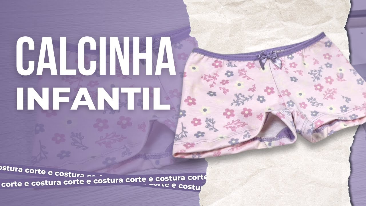 COMO fazer Calcinha Infantil? - IDEAL para sua filha, neta, sobrinha...