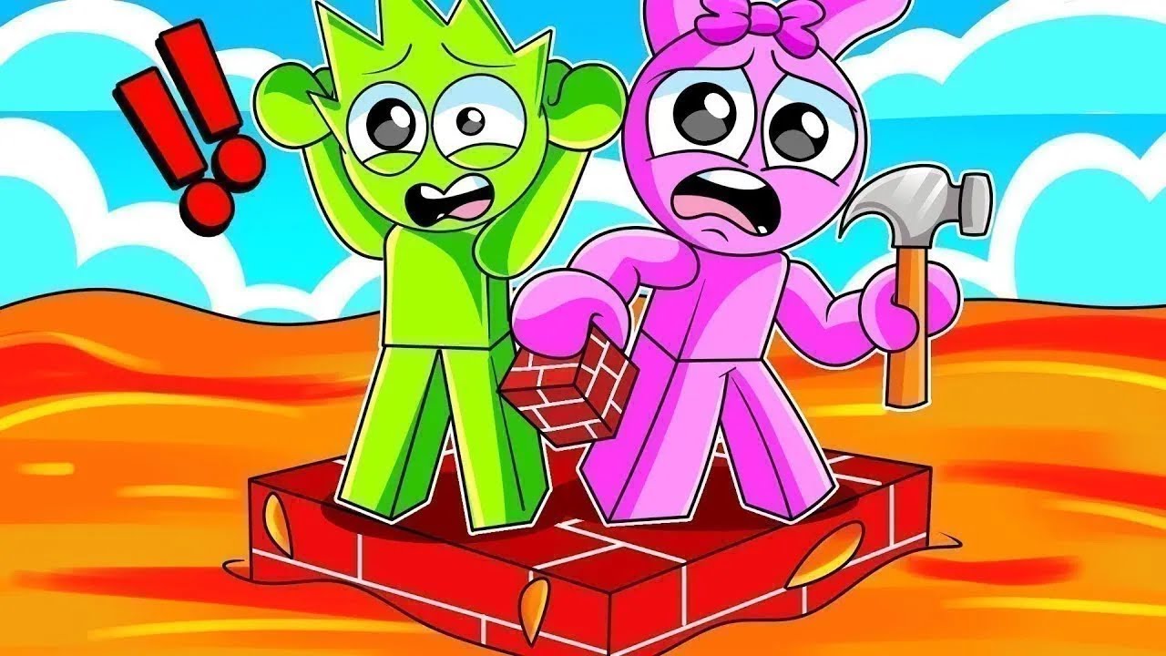 ¡SPRUNKIS pero EL SUELO ES LAVA en ROBLOX! Incredibox Sprunki