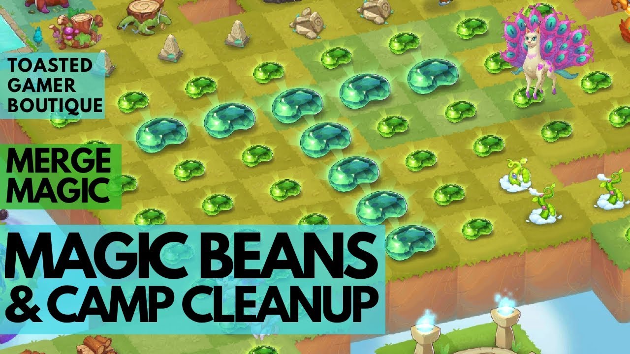 Merge Magic Magic Beans & Camp Garden Cleanup • Tips And Tricks ☆☆☆
