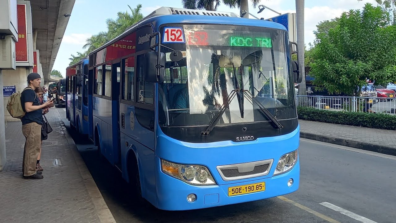 ĐVVT TT - Review lộ trình lượt về xe buýt tuyến 152 TP.HCM : KDC Trung Sơn - Bến Thành - SB TSN