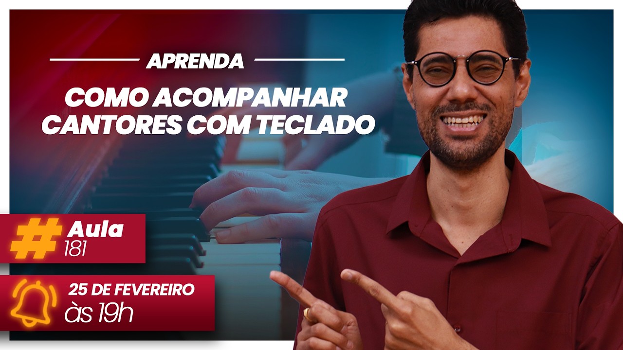 🎹 COMO ACOMPANHAR CANTORES COM TECLADO 🔴 Live do Tecladista #181