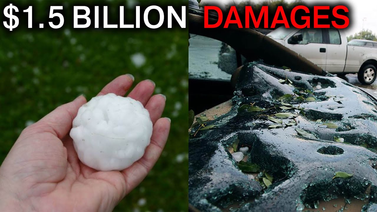 How GIANT hail pummels the Great Plains