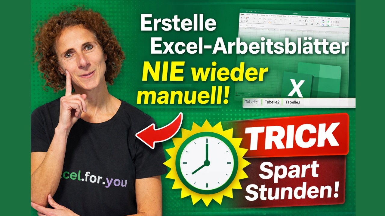 Hör auf, Excel-Blätter manuell zu erstellen – so geht’s viel schneller!