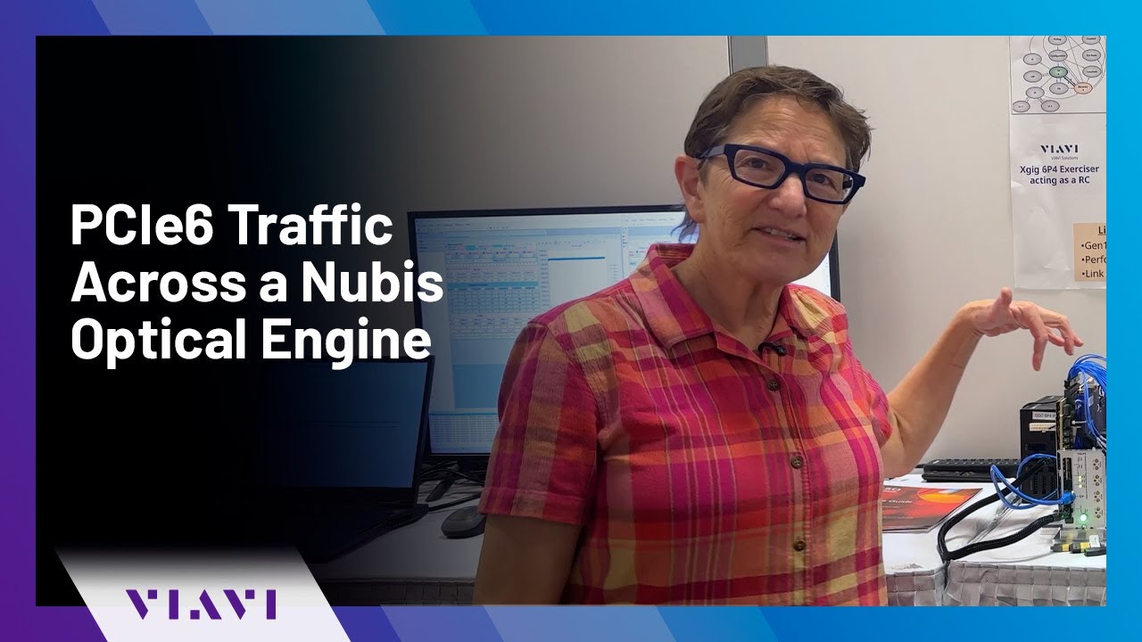 PCIe6 Traffic Across a Nubis Optical Engine