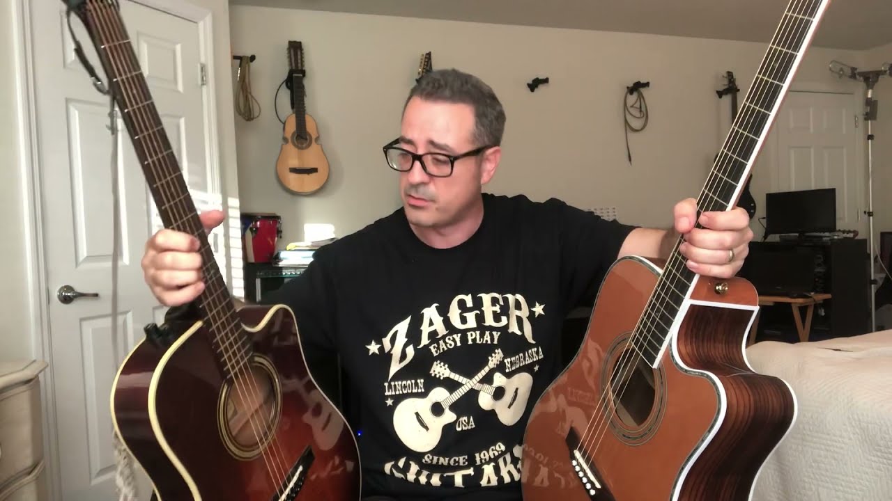 Pro guitarist tests Zager ZAD80CE vs Martin & Alvarez | Zager EZ-Play Guitars