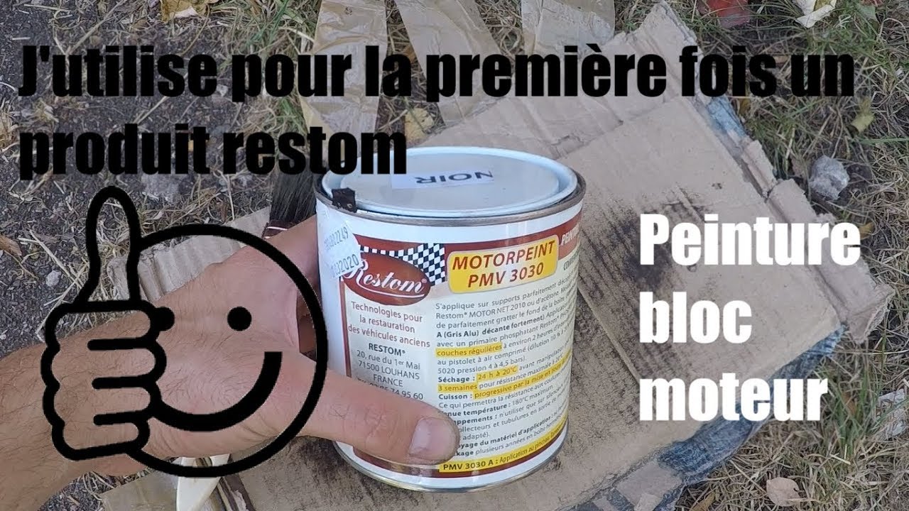 Essai produit Restom, peinture d'un bloc moteur ! 🖌️