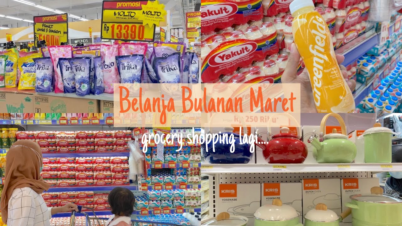 BELANJA BULANAN LAGI | EDISI MARET | CARI BARANG PROMO | GROCERY HAUL INDONESIA