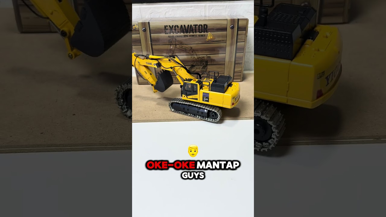 Toucan Hobby Rc Mini Excavator skala 1:50 kecil bangett !!! #xcavator #rcexcavator #toys #mainan