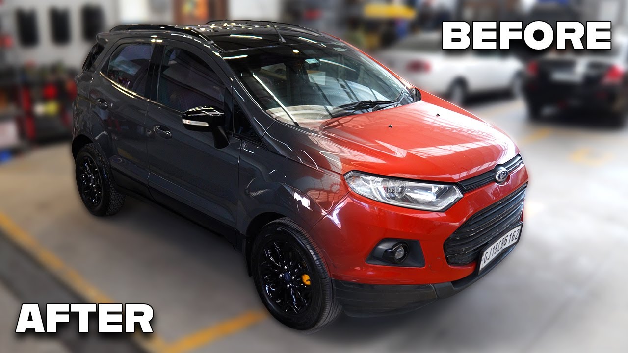 Actually Dravit Grey Paint Made for Ford EcoSport 🔥 with Customised full Car interior || Filmshoppee
