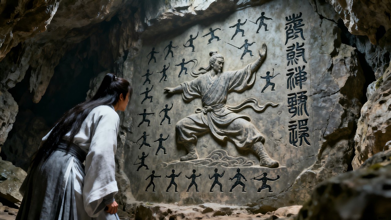 功夫電影！傻小子被困山洞，卻因禍得福，發現傳說中的武林秘籍後武功暴漲！#kungfu #功夫