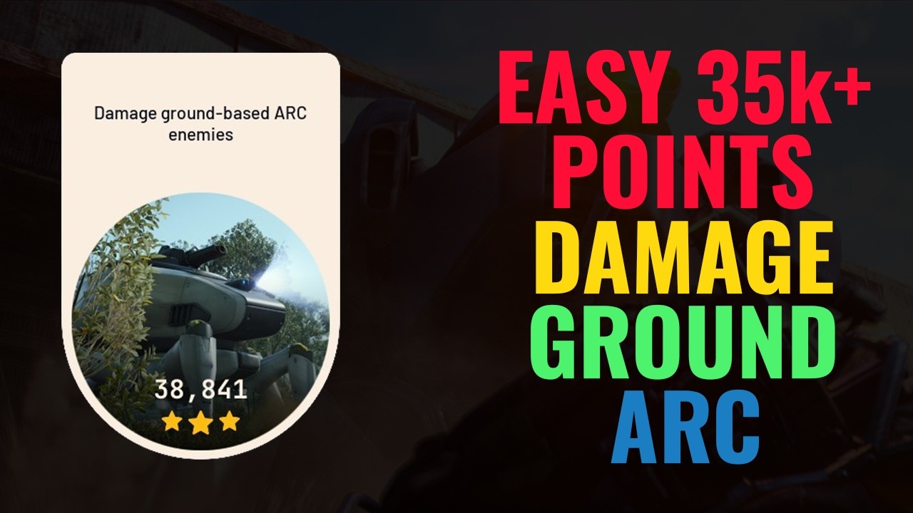 EASY TRIO 35K+ Points | DAMAGE ground-based ARC enemies | ARC Raiders trails