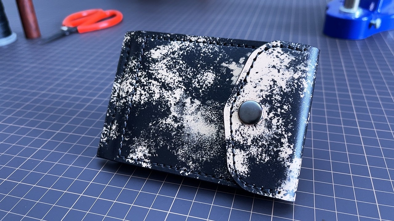 Making Unusual Attractive Leather Wallet 💶💳+ PDF Pattern #HANDMADE
