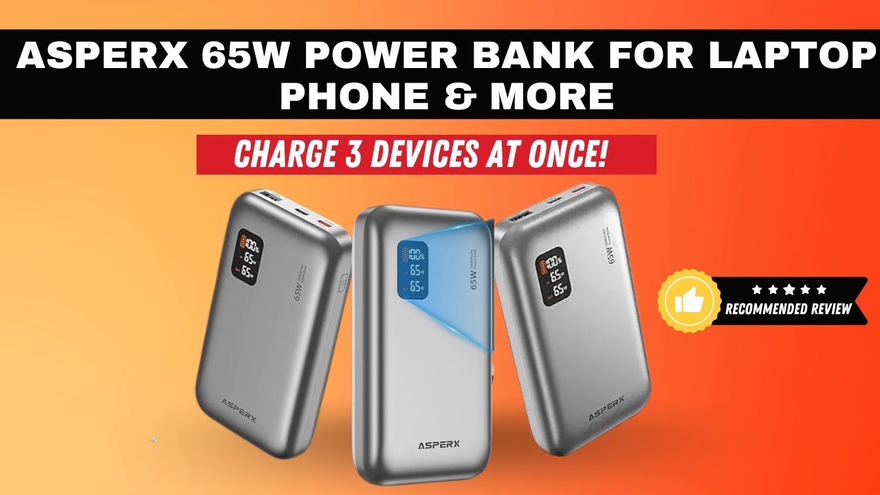 Is This the Best Portable Charger? AsperX Power Bank Can Charge 3 Devices Simultaneously!