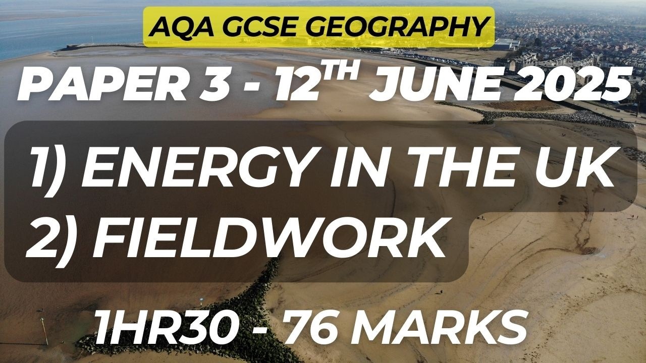 AQA GCSE 9-1 GEOGRAPHY PAPER 3 2025 - Issue Evaluation & Fieldwork - Energy in the UK - Morecambe