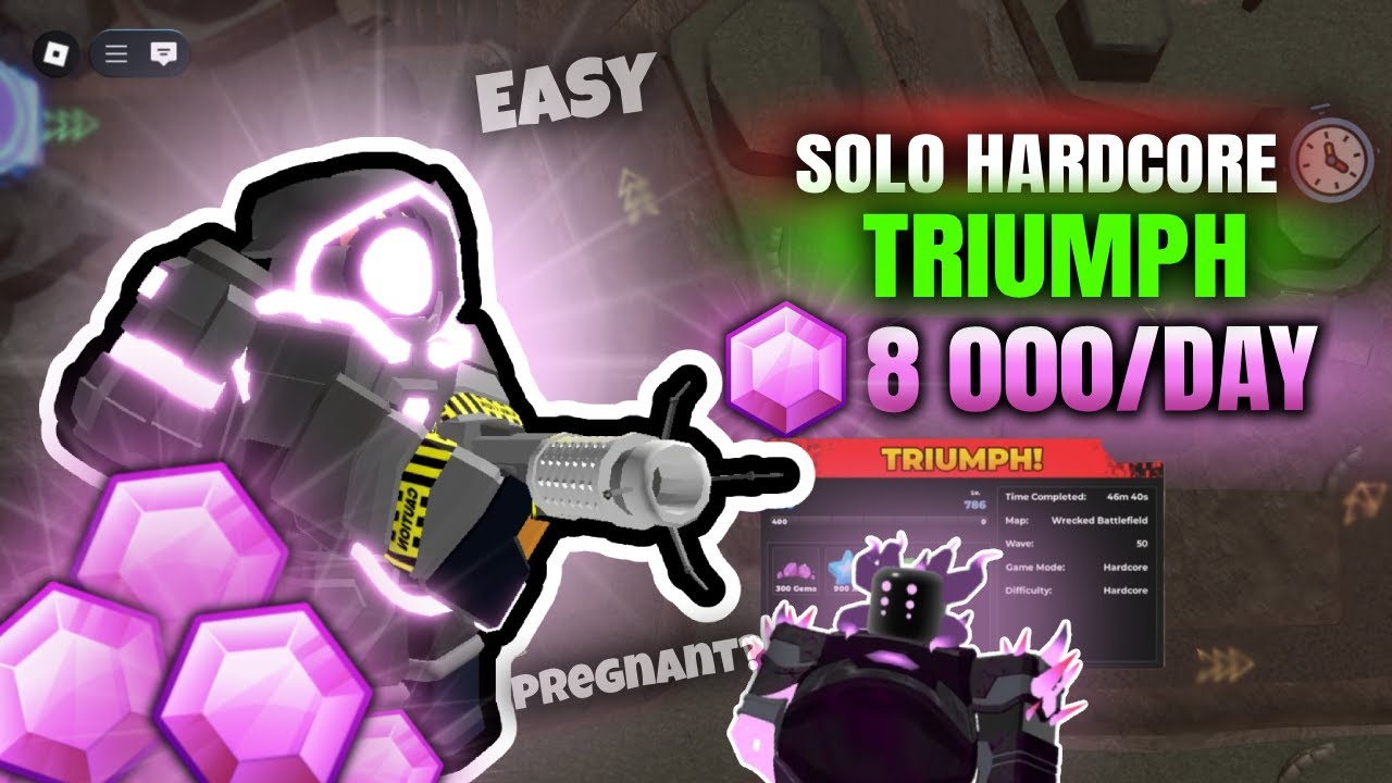 HOW TO SOLO HARDCORE IN TDS (Easy Reliable Strategy) (TDS Roblox)