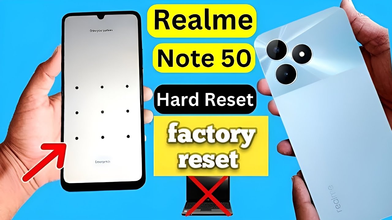 Realme not 50 factory reset hard reset remove password pattern screen lock remove krny ka tarika 