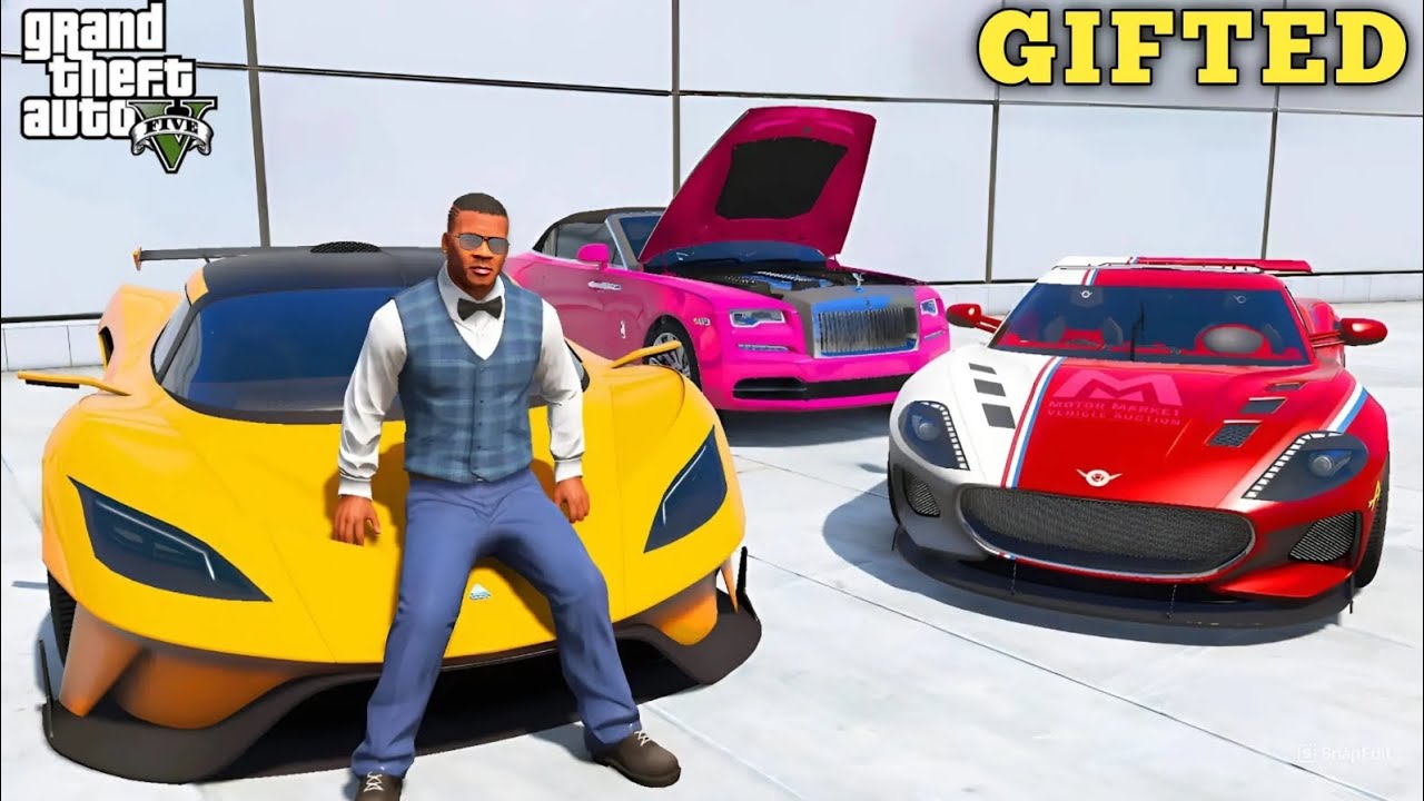 MAFIA GIFT TO FRANKLIN LUXURY CAR GTA 5 GAMEPLAY