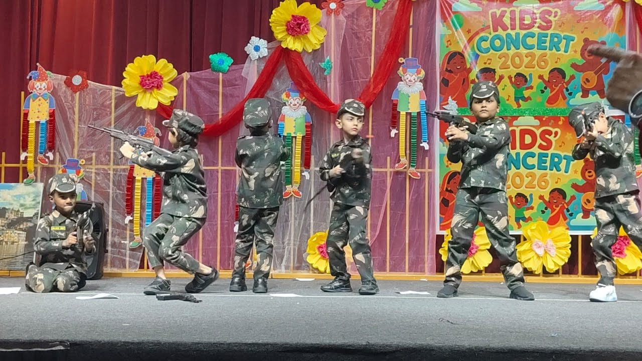 Our little ones dressed as #IndianArmysoldiers, #showingpride, discipline, and love for the nation.🪖