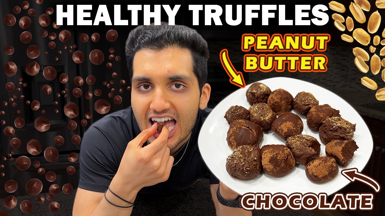 Chocolate Peanut Butter PROTEIN Truffles | LOW CALORIE Reese’s Truffles