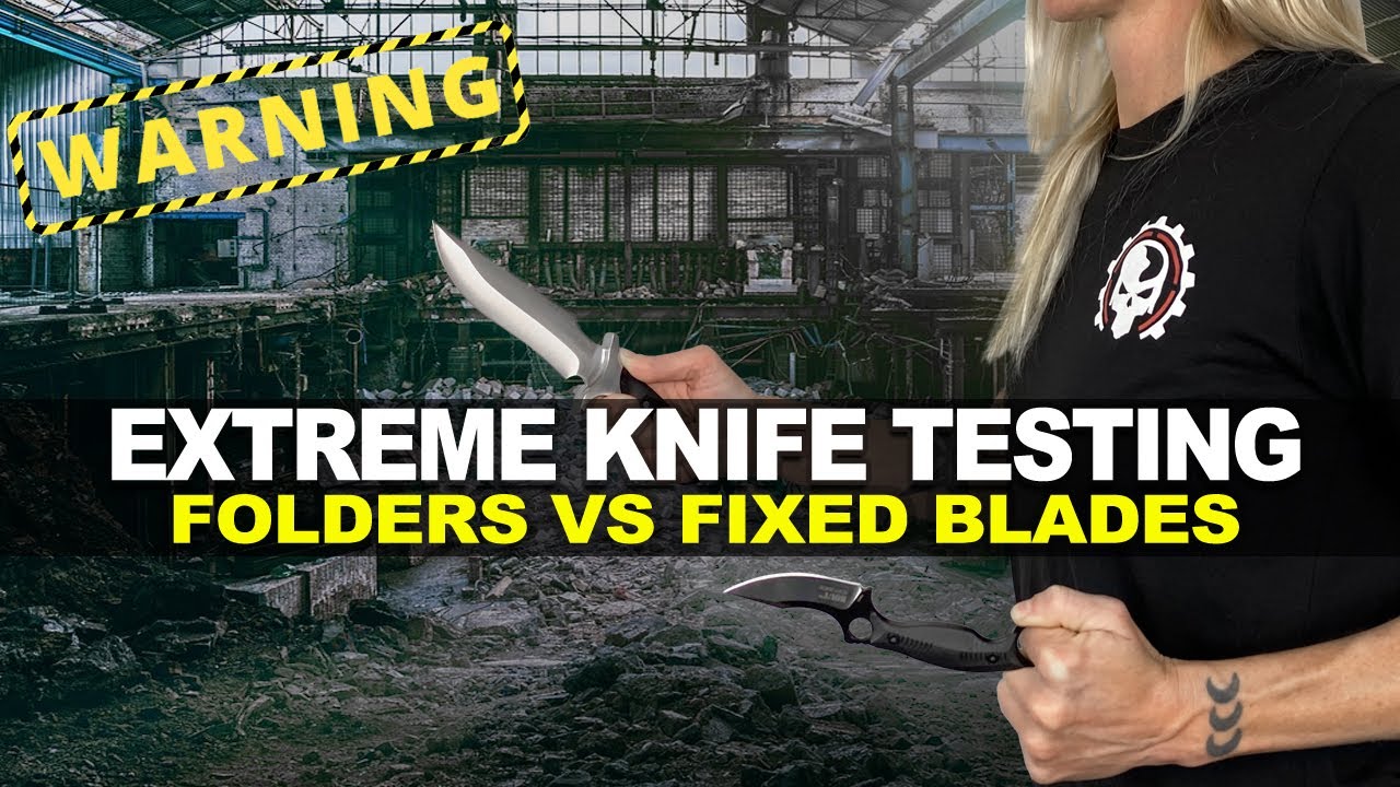 Extreme Knife Testing: Folding Knives vs. Fixed Blades Knives! 🔪 Which Knife Steel is Best?