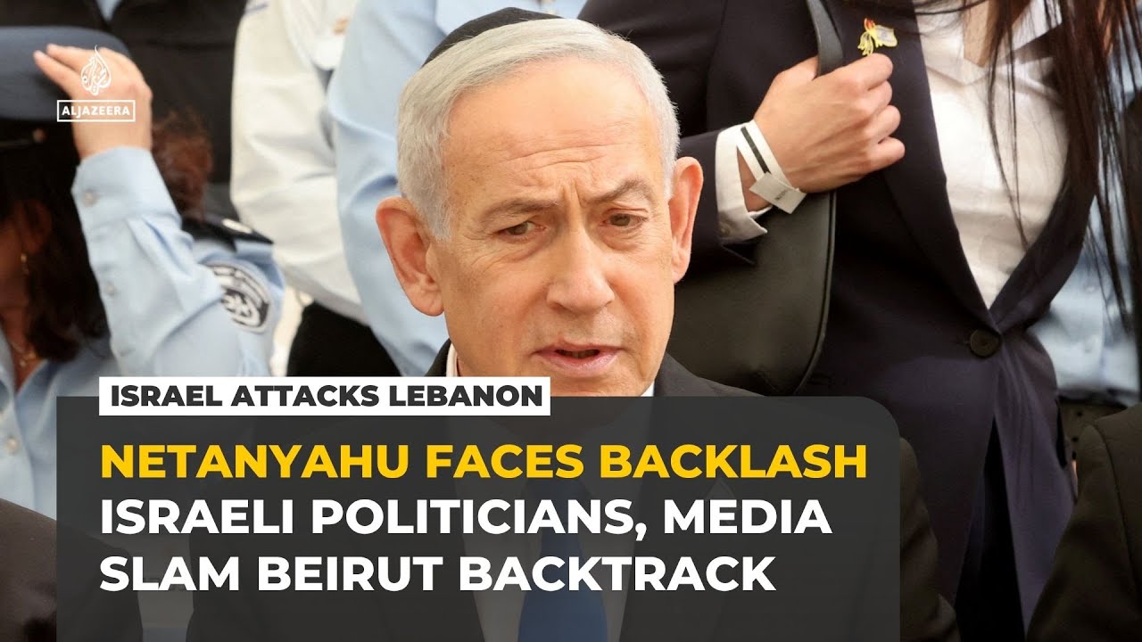 Israel&rsquo;s Netanyahu faces backlash for halting strikes on Beirut&rsquo;s southern suburbs