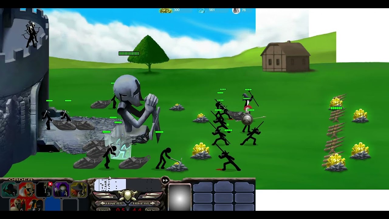 continuando con stick war 2 (y viendo a medusa)