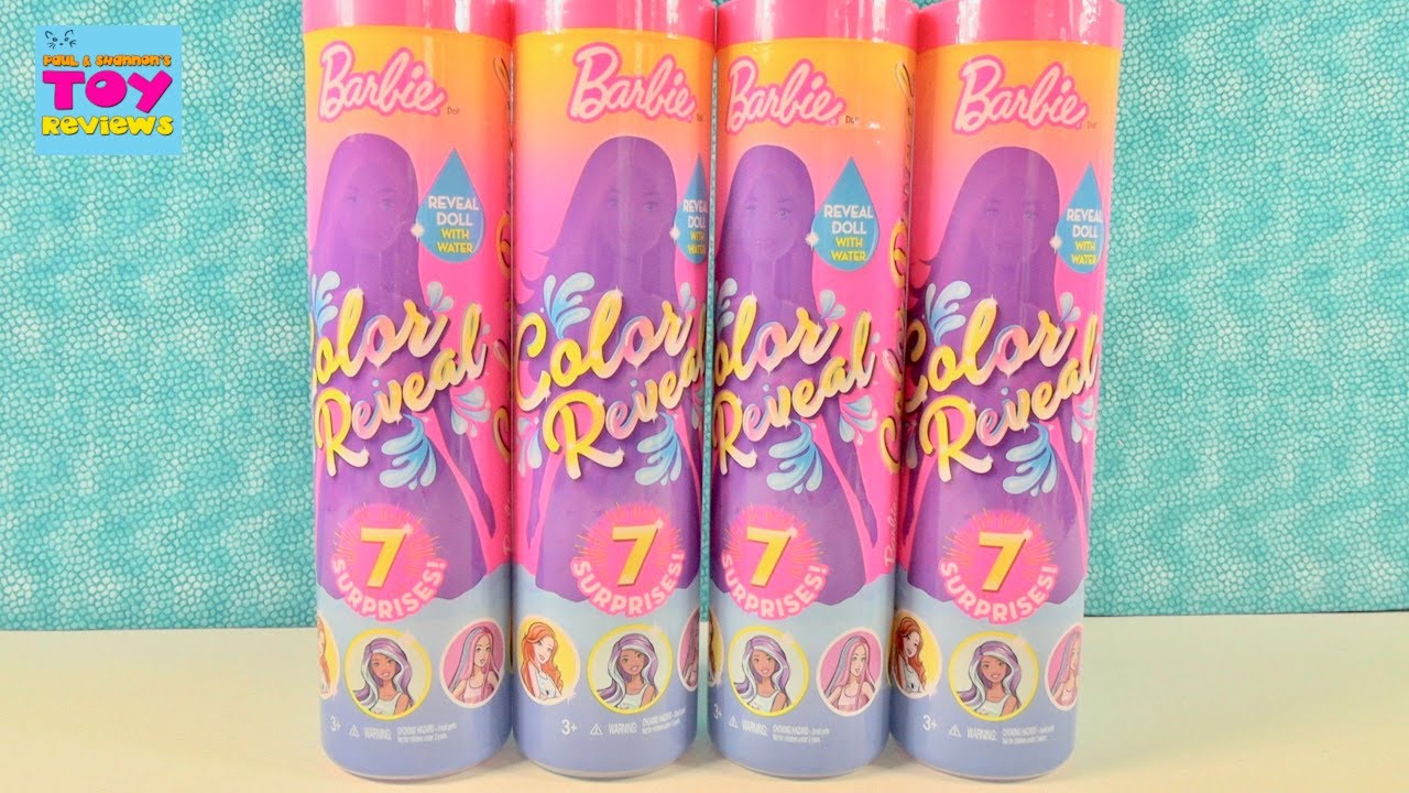Barbie Color Reveal 7 Surprises Inside Blind Box Unboxing | PSToyReviews