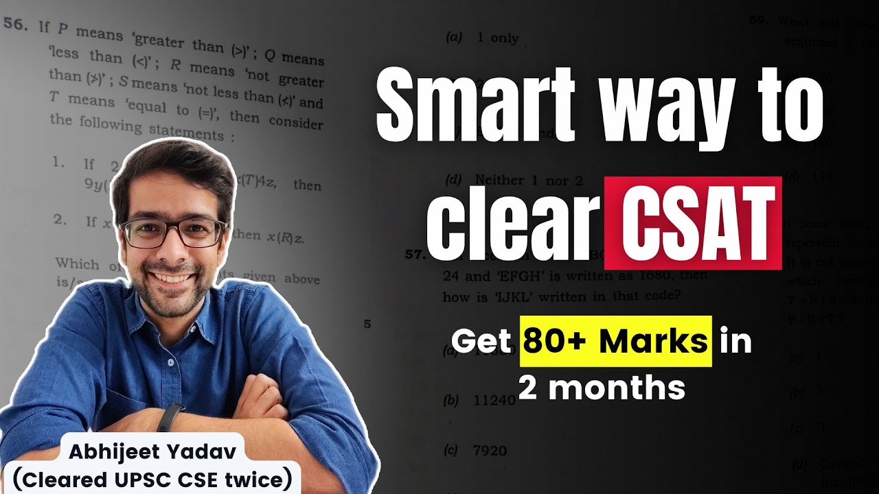How to prepare CSAT for UPSC Prelims 2025 | 2 months strategy | Target 80+