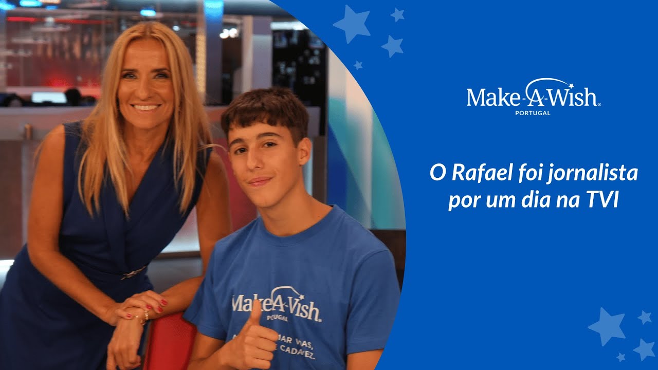 O Rafael foi jornalista por um dia na TVI