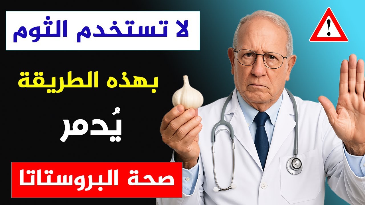 استخدم الثوم بهذه الطريقة لتتخلص من التهاب البروستاتا وتُعزز مناعتك بعد الستين..
