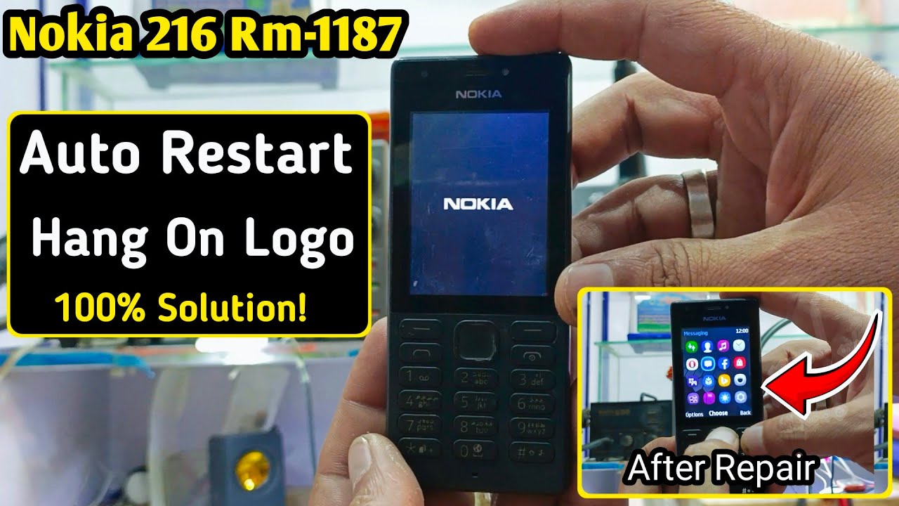 NOKIA 216 RM-1187 RESTART PROBLEM!
