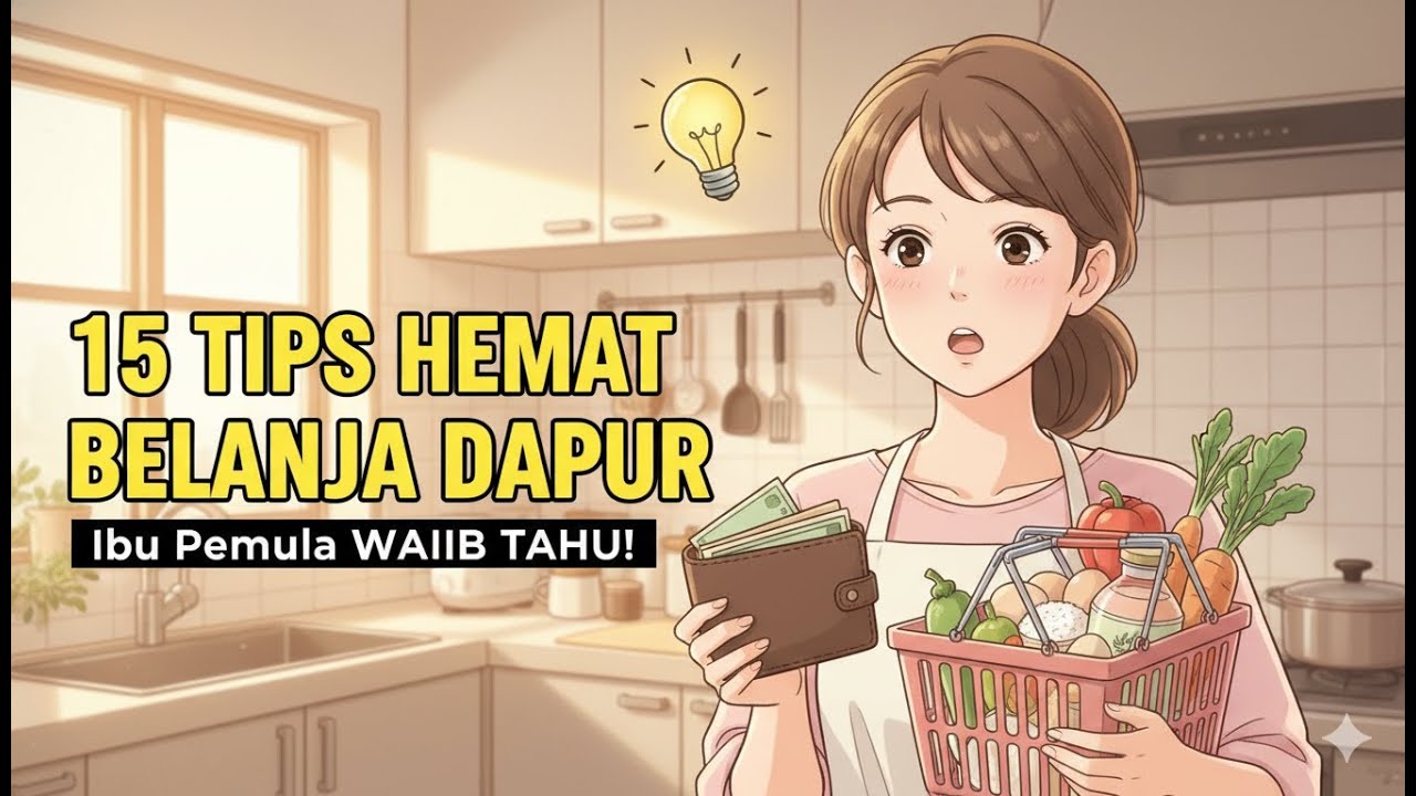 15 Tips ibu rumah tangga pemula, cara hemat uang belanja dapur agar tidak boros.
