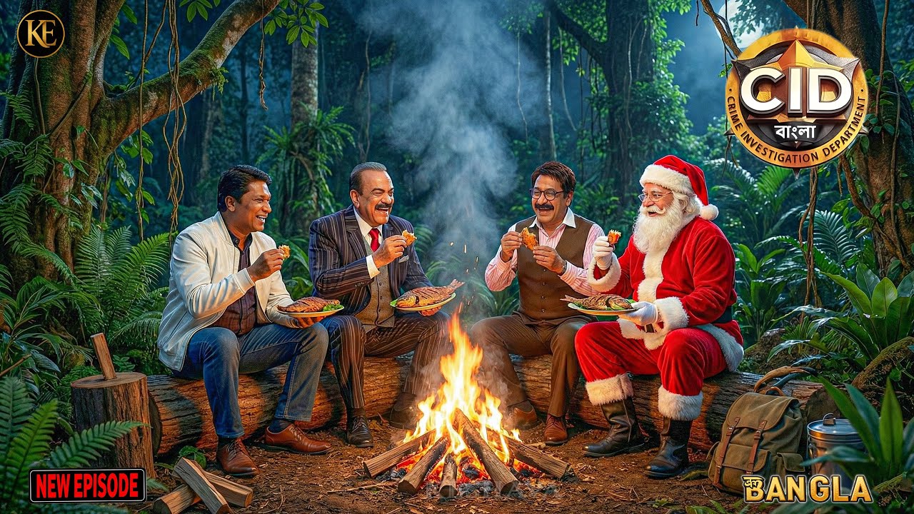 জঙ্গল মিশনে CID টিম Santa Claus-এর সাথে খাবার খে || CID Bangla || নতুন পর্ব ২০২৫