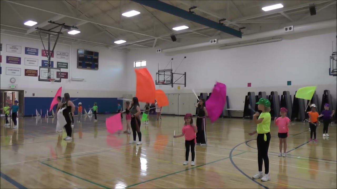 Spree Guard and Twirlers dress rehearsal 