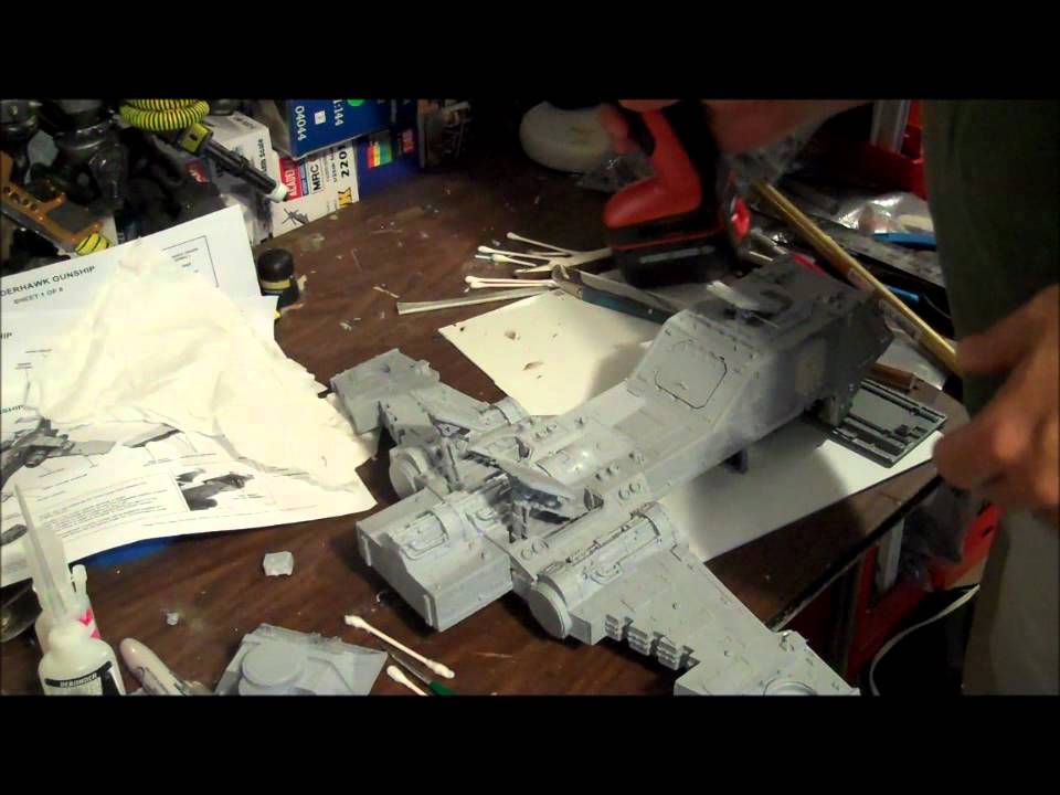 Building a Forgeworld Black Templar Thunderhawk Vol 5.wmv