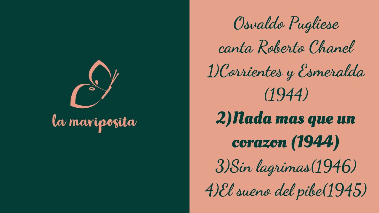Tanda Osvaldo Pugliese/Roberto Chanel(tango)