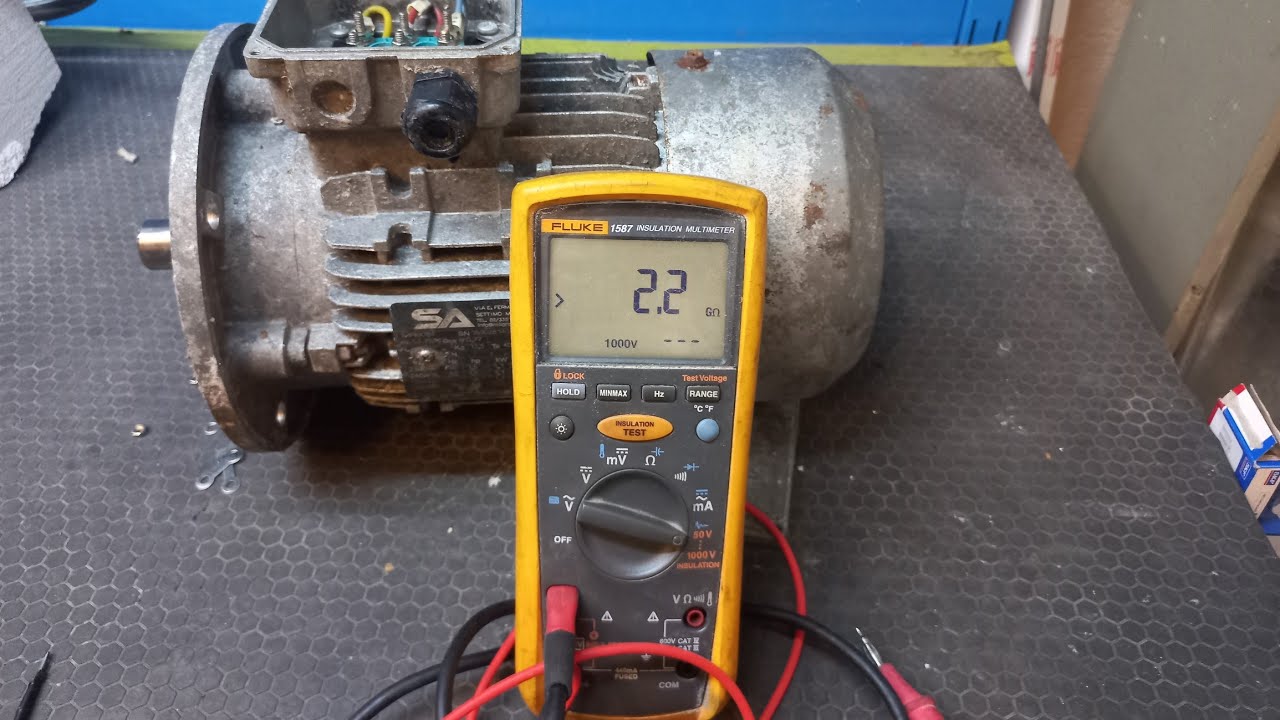 Meger ile 3 fazlı asenkron motor ölçümü