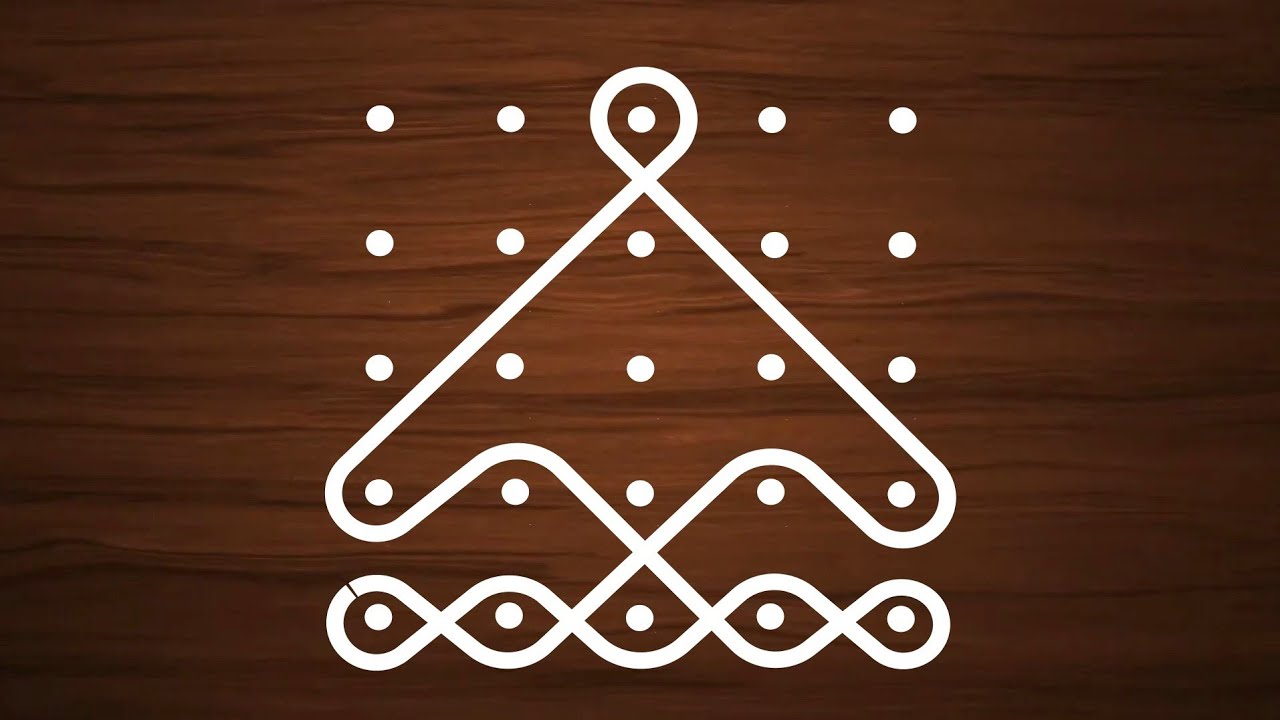 5x5 dots rangoli designs | very beautiful rangoli designs 