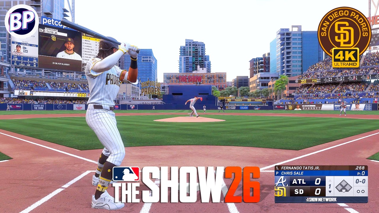 MLB The Show 26: Сан-Диего Падрес против Атланта Брейвс | ПЕРВЫЙ ГЕЙМПЛЕЙ | PS5 4K 60fps