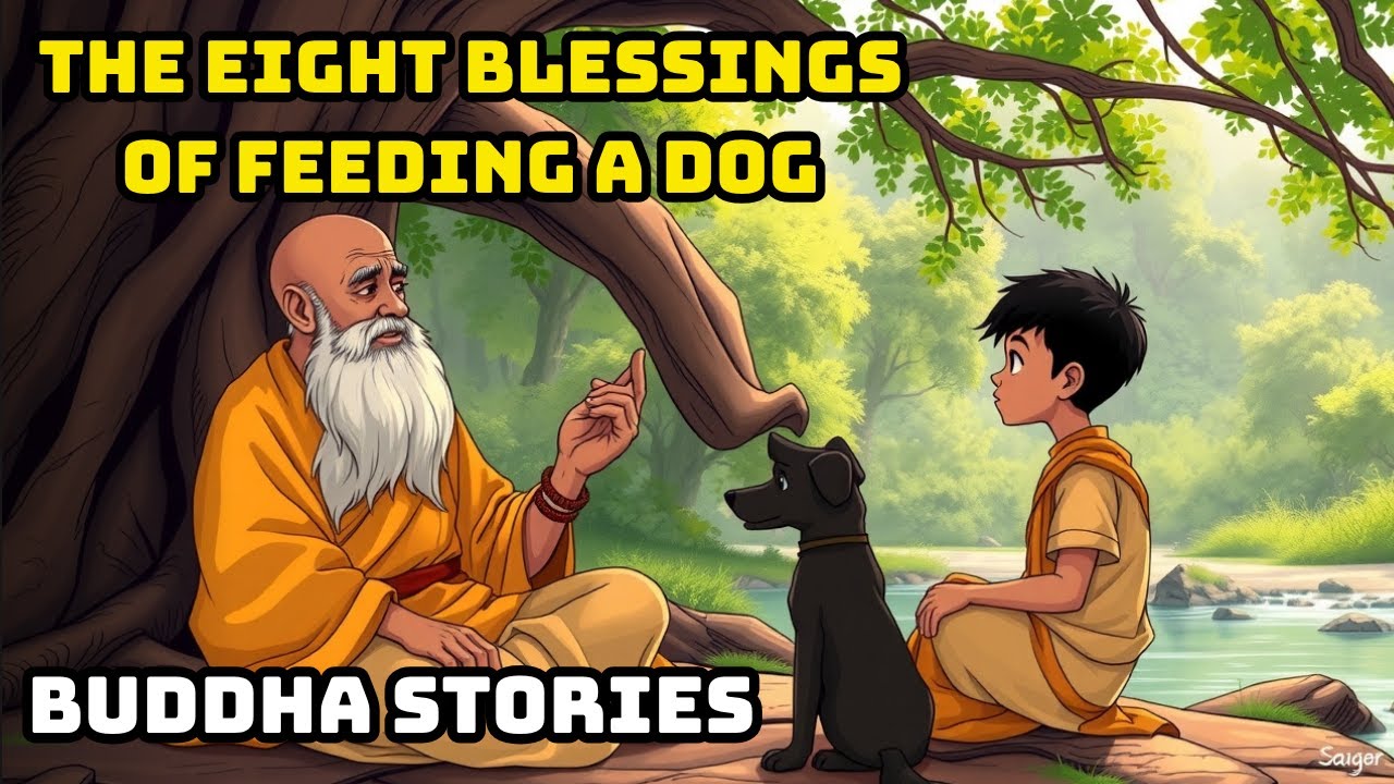 Buddha Stories – The Eight Blessings of Feeding a Dog
