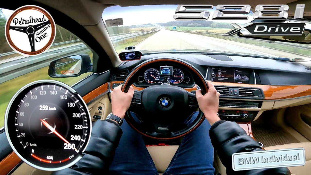 2012 BMW 528i F10 xDrive | V-MAX. RACEBOX 100-200 km/h. Pr&oacute;ba autostradowa. AUTOBAHN.