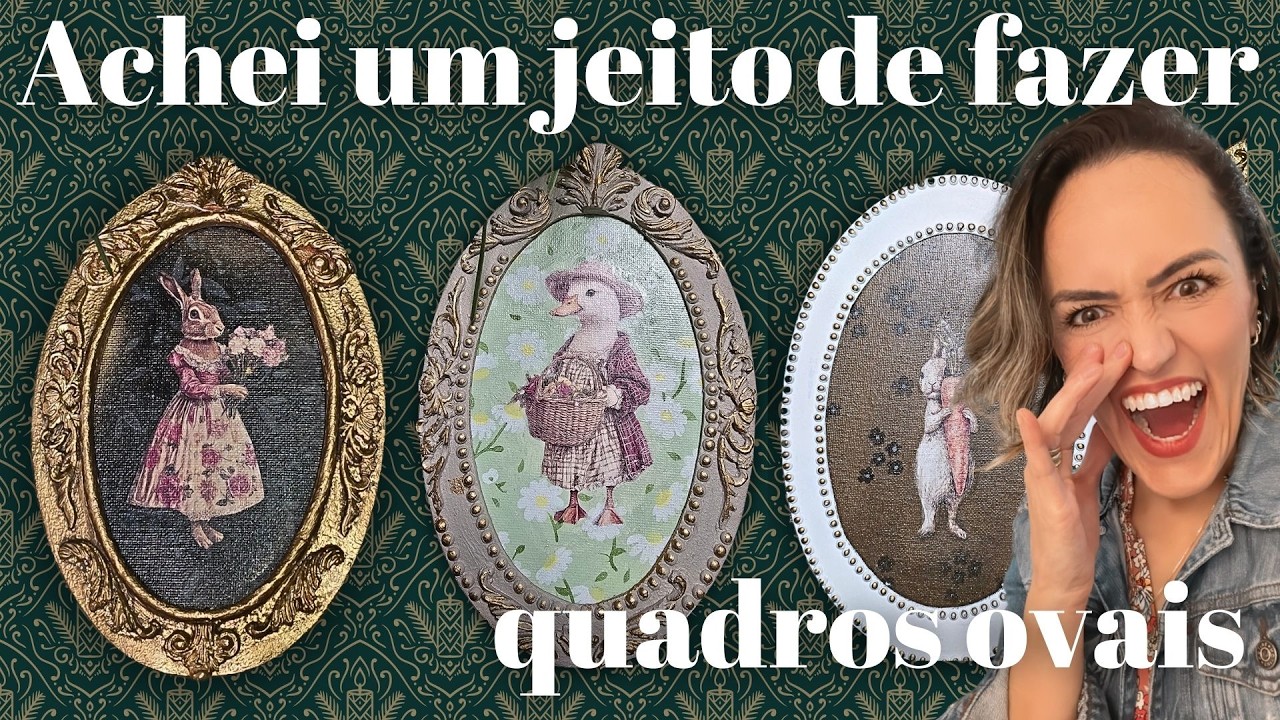 Faça você mesmo seus quadros! Lindos e fáceis de fazer.