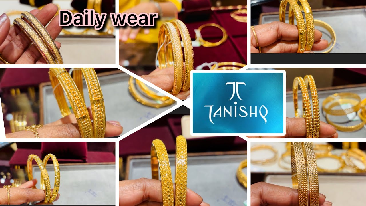 Tanishq रोजाना पहनने के लिए  bangles |लेटेस्ट Tanishq गोल्ड बैंगल्स | डेली यूज़ के लिए बेस्ट डिज़ाइन