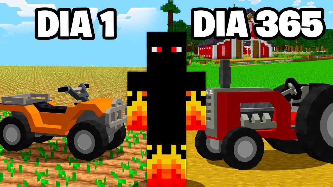 FIZ UMA FAZENDA NO MINECRAFT