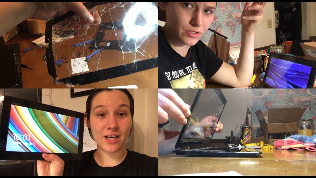 Replacing a cracked ASUS T100 screen (I've never done this before!)