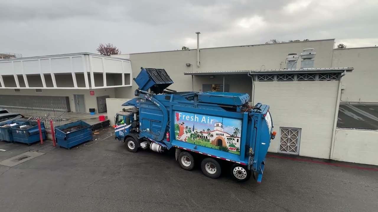 Allied waste services Fresh Air McNiles Pacific Front Loader on trash 