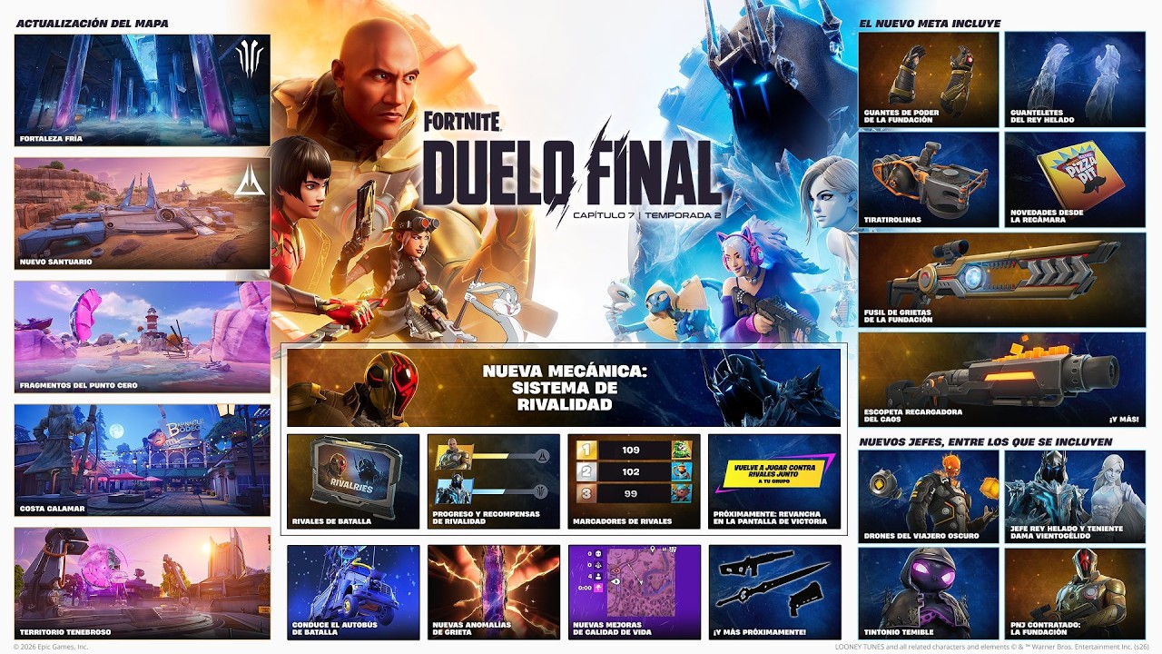 YA DISPONIBLE NUEVA TEMPORADA de FORTNITE: DUELO FINAL! (PASE de BATALLA, GAMEPLAY & MAS)