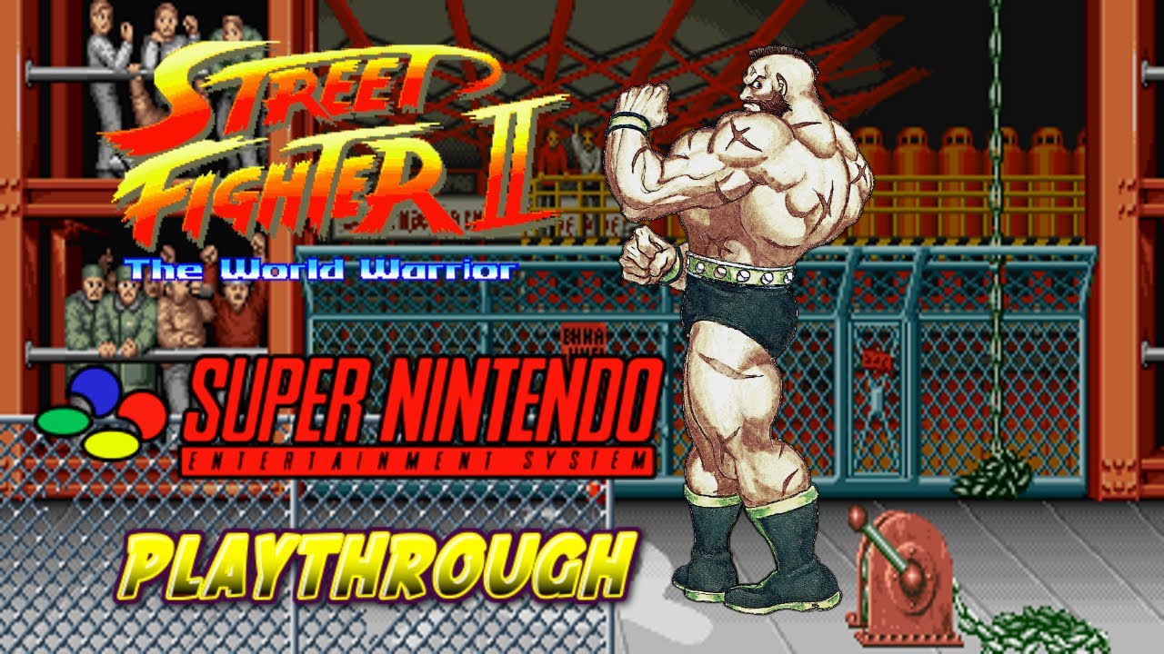 Street Fighter II - The World Warrior (SNES) - Zangief  Playthrough (Hardest)