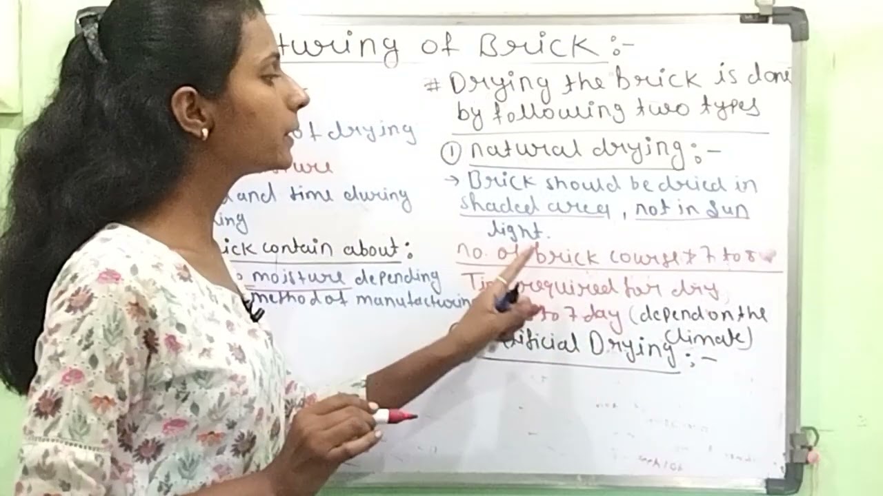 L-9 Quick Revision/Brick Manufacturing of Bricks | Building Materials | SSC JE / Sub Engineer 🎯✅