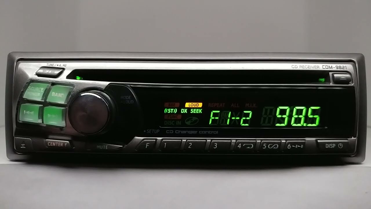 Vintage Alpine CDM-9821 AM/FM/CD player #3 w/Bluetooth on Aux old classic